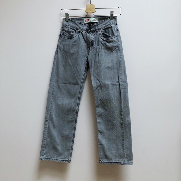 LEVI'S '505 STRAIGHT' CROPPED JEANS - Picture 4 of 6